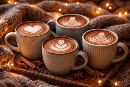 tasses-cacao-mousse-plaid-lumieres