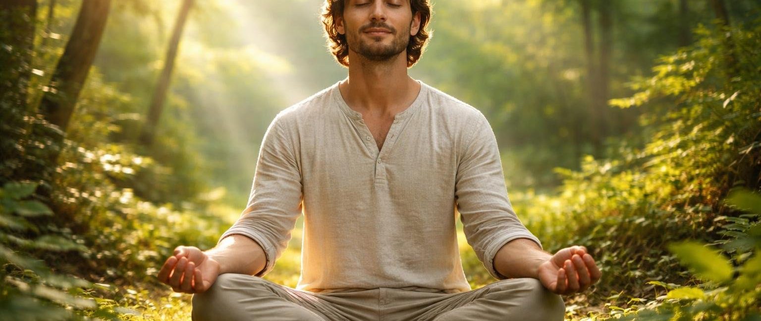personne-serene-nature-luxuriante-soleil