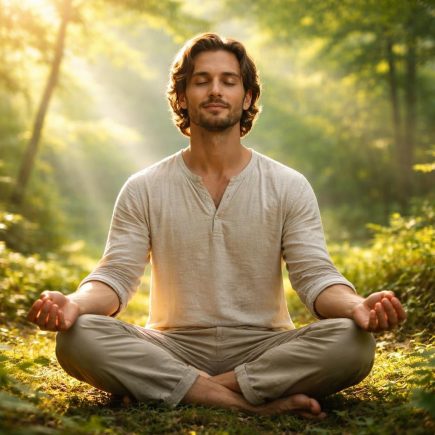 personne-serene-nature-luxuriante-soleil