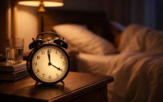 horloge-nuit-table-lit-silhouette