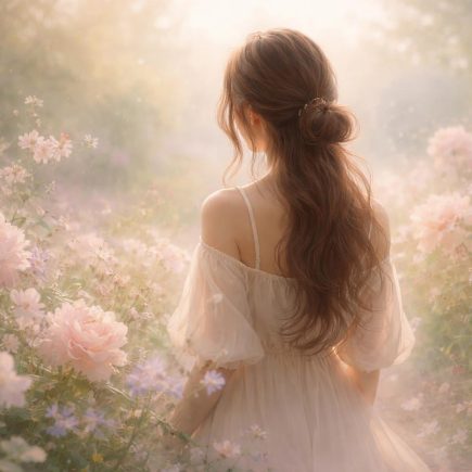 silhouette-feminine-fleurs-pastel-serenite
